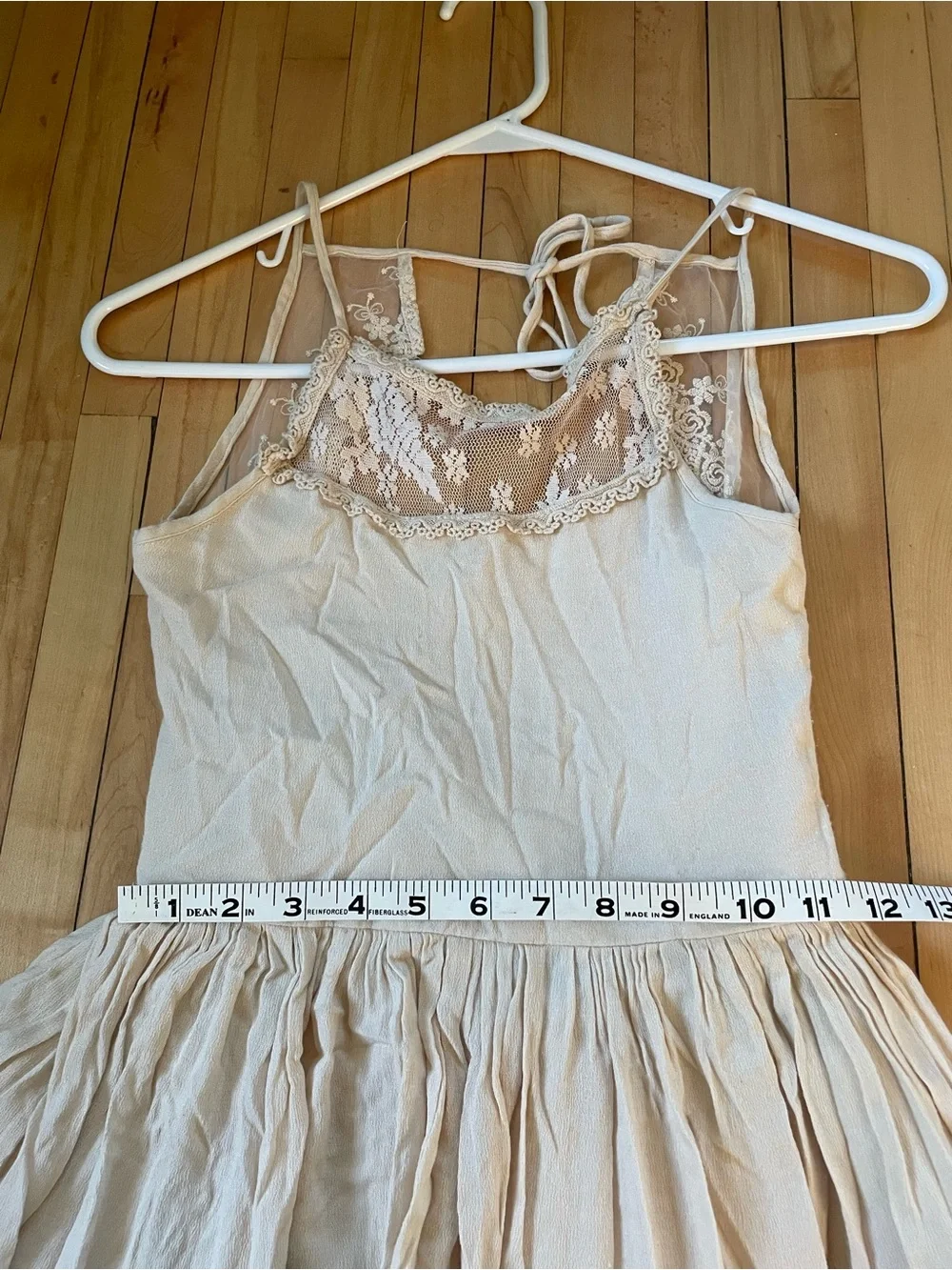 Girls' Lace Tiered Formal Dress in Cream